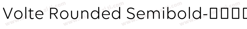Volte Rounded Semibold字体转换